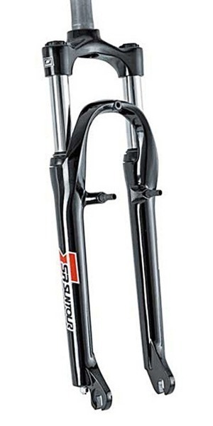 Suntour 20" Verende Voorvork 40mm Veerweg - 1-1/8" Buis met Schroefdraad - V-Brake