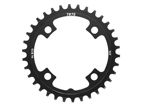 Foaie Angrenaj Sunrace CRMX Narrow Wide Simetrică 4 Găuri 30T, Negru