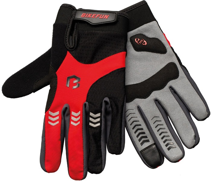 Gants Longs Bikefun Control XL Rouge