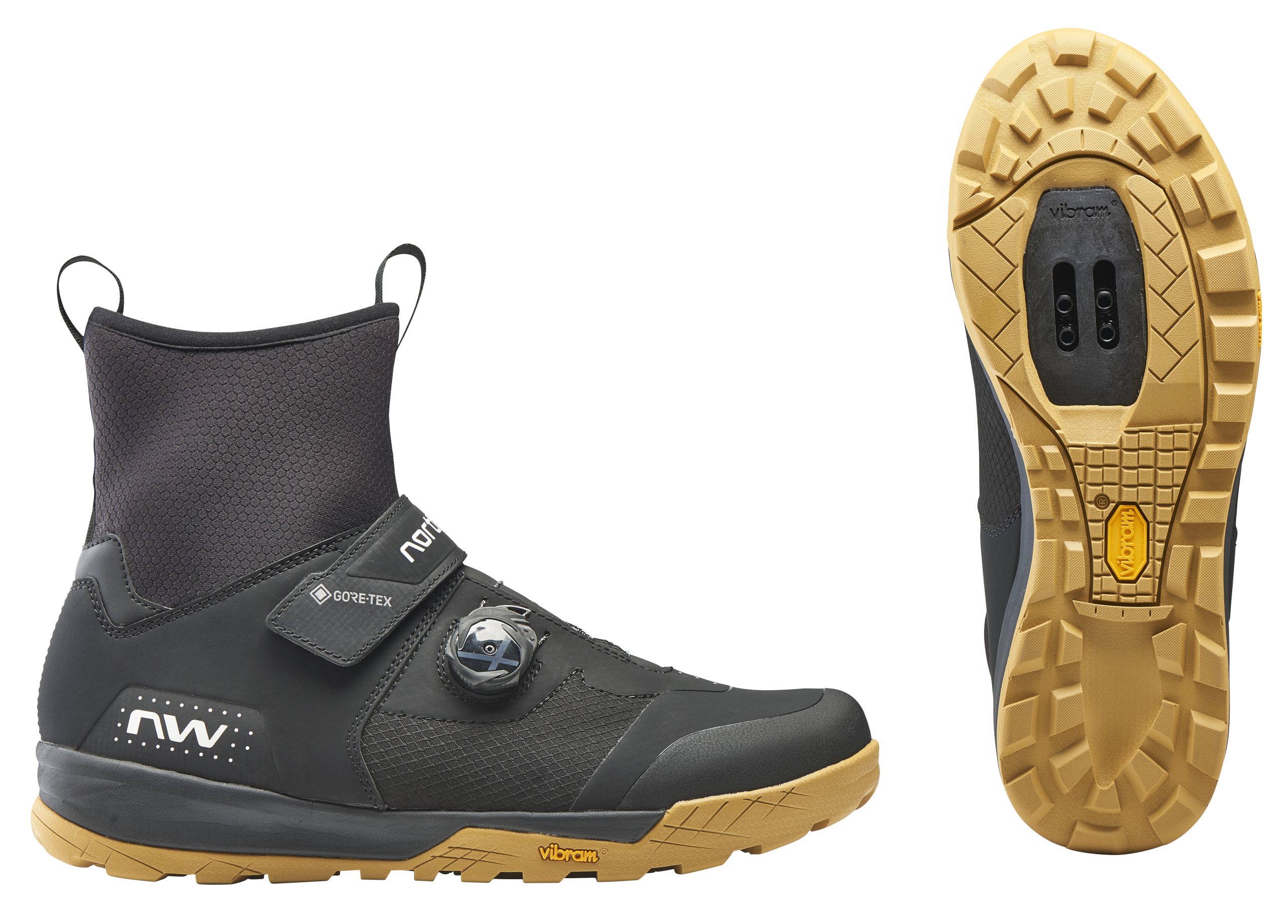 Zapatilla de Invierno Northwave MTB KINGROCK PLUS GTX Negro/Miel Talla 44