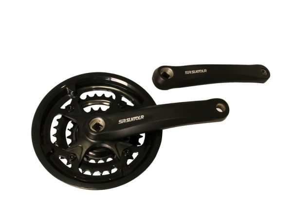 MTB 3x6/7/8-käiguline Nelinurkne Vändakomplekt 42/32/22T - 175mm