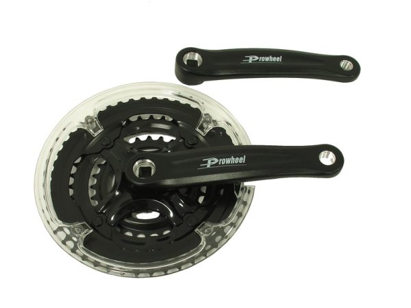 MTB/Trekking Aluminium 3x7/8 Speed Crankstel 48/38/28T - 170mm met Kettingkast