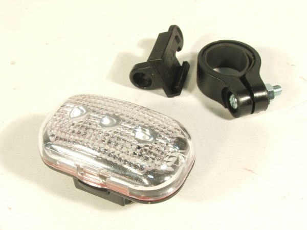 Lampeggiatore Anteriore per Bici a 3 LED – Modalità Lampeggiante, Continua e Fissa (Batteria non Inclusa)