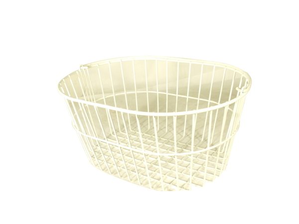 Panier Avant avec Poignées, Blanc