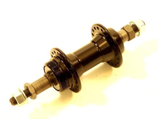 Moyeu Arrière VeloGo aluminium fileté noir