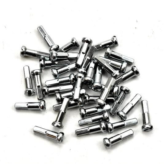 Ekernipplar - 2x16mm - Stål - Silver (144st/pack)