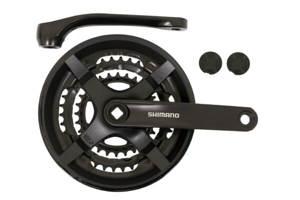 Juego de Bielas de Aluminio 28-38-48D 170mm 3/32 Shimano FC-TY 301 con Cubrecadena