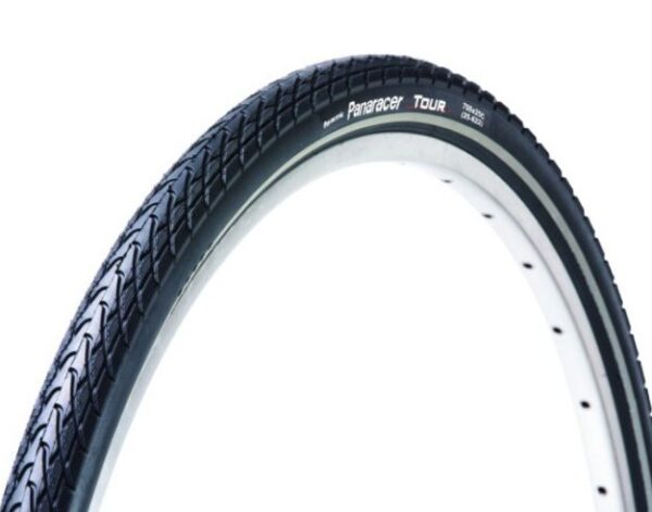 Panaracer Tour Drahtreifen mit Reflexstreifen 622/700c [28, Schwarz]