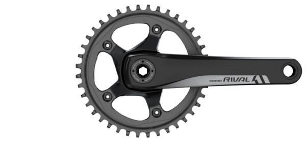 Juego de Bielas Integrado de Carretera Sram Rival 1 Sin Eje de Pedalier [negro, 42, 172.5 mm]