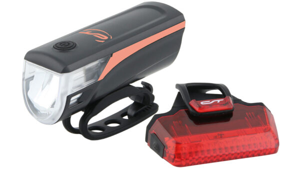 USB polnilna sprednja in zadnja svetilka Contec Speed-LED [rumena]