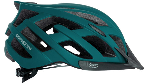 Casque de Vélo Contec Chili [Bleu Pétrole Mat / Noir, 54-58cm (M)]