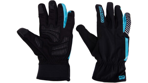 Contec tihedad veekindlad talvised pikkade sõrmedega rattakindad [Must-Sinine, L]