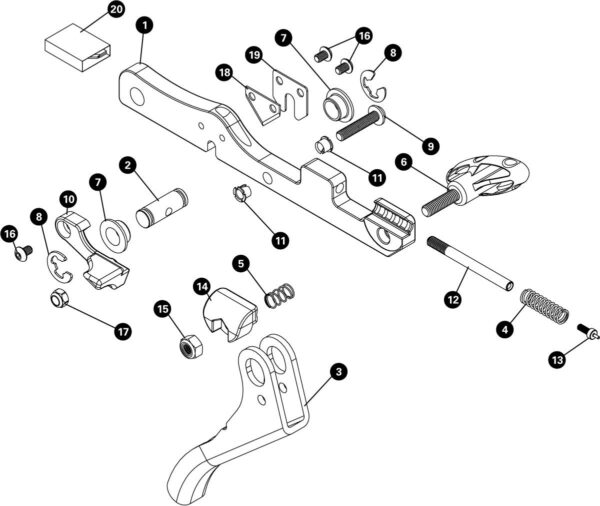 Park Tool HBT-1 pidurivooliku lõikur/pressi osad pidurivooliku lõikur