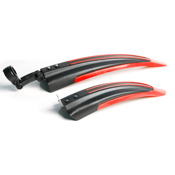 Parafango in Plastica per Telaio Ammortizzato, Rosso