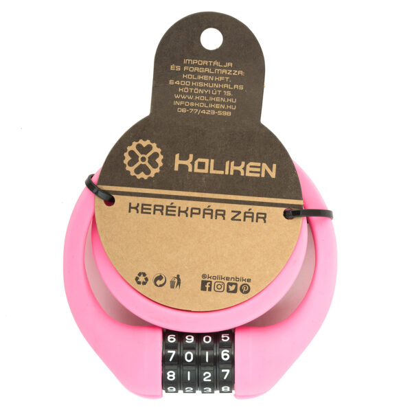 Silikonschloss 12mmx600mm mit Zahlen Cyclamen