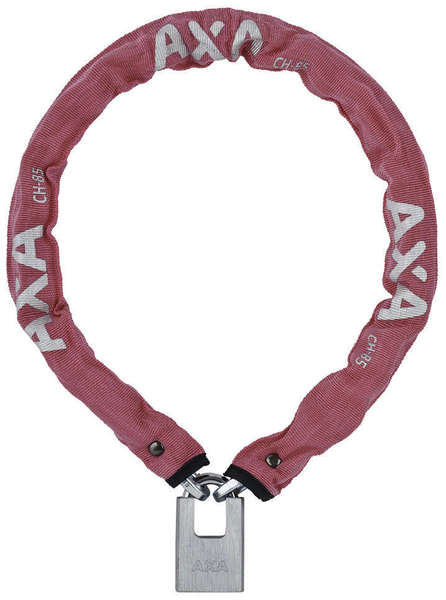 AXA Absolute 90x5 Kombinations-Kettenschloss mit Polyesterbeschichtung, 90cm