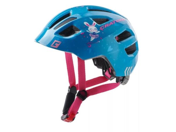 Casco Maxster Bunny Azul Brillante