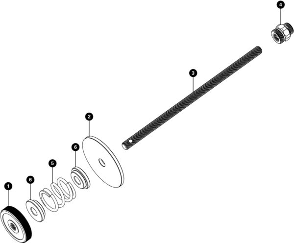 Varilla roscada Park Tool para herramienta de pedalier BBT-RS