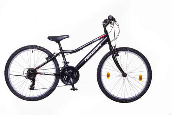 Bici da Città per Ragazzi 24" Bobby - 18 Velocità Shimano - Nero/Grigio