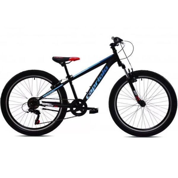 Capriolo Oxigen 24" kinderfiets - Zwart/Blauw