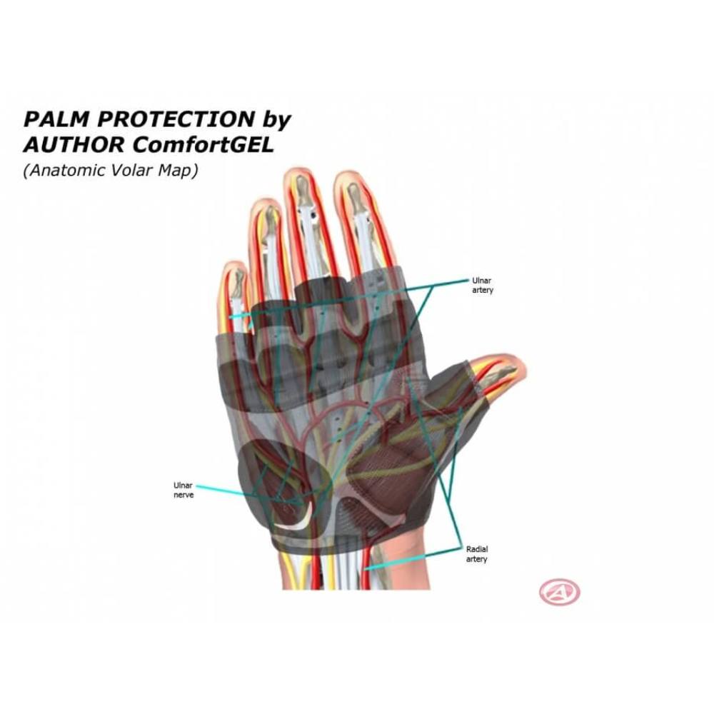 AUTHOR meeste COMFORT GEL X6 rattakindad - must, suurus S - Image 3