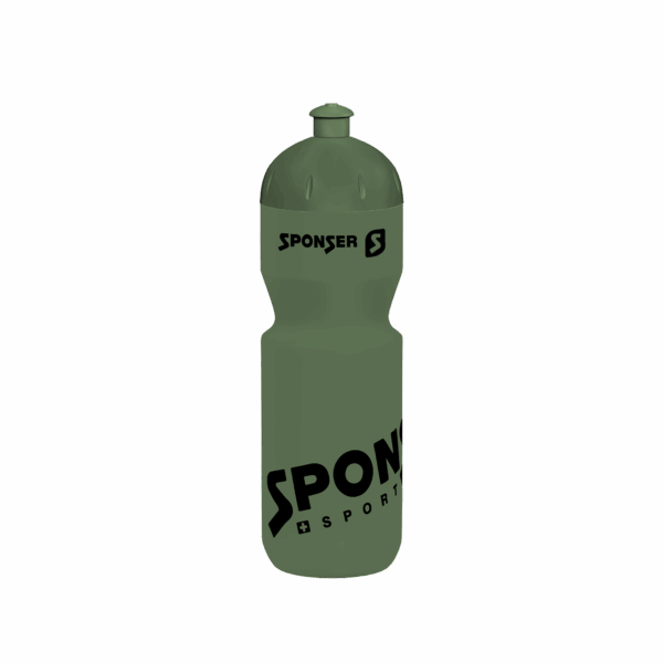 Sponser joogipudel (750ml) - oliivroheline-must, BPA-vaba