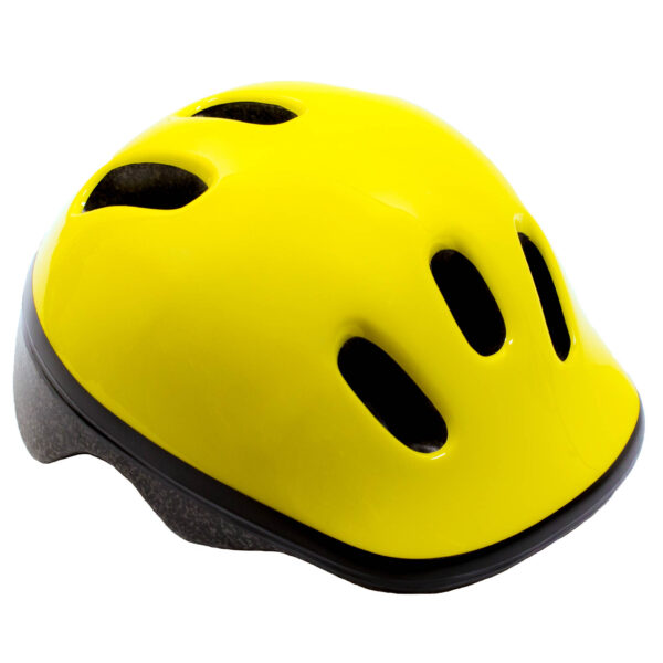 Kinderfietshelm - Geel (Maat XS, 44-48 cm)