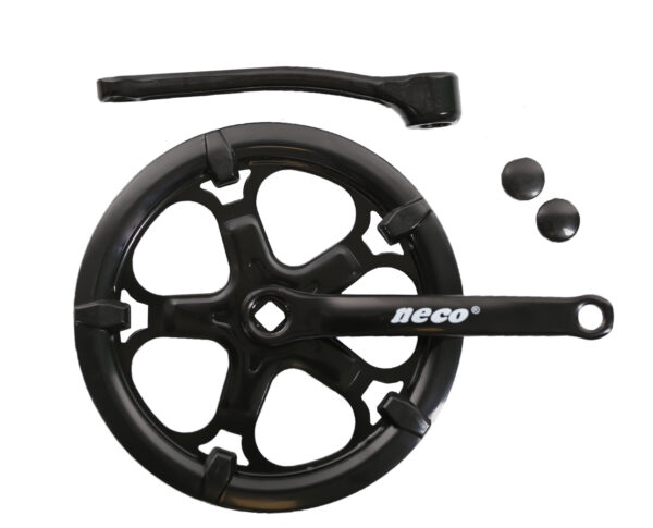 Standaard stalen crankstel - 46T, vierkante as met dubbele kettingkast