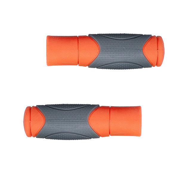 Siliconen handvatten - Oranje/Grijs