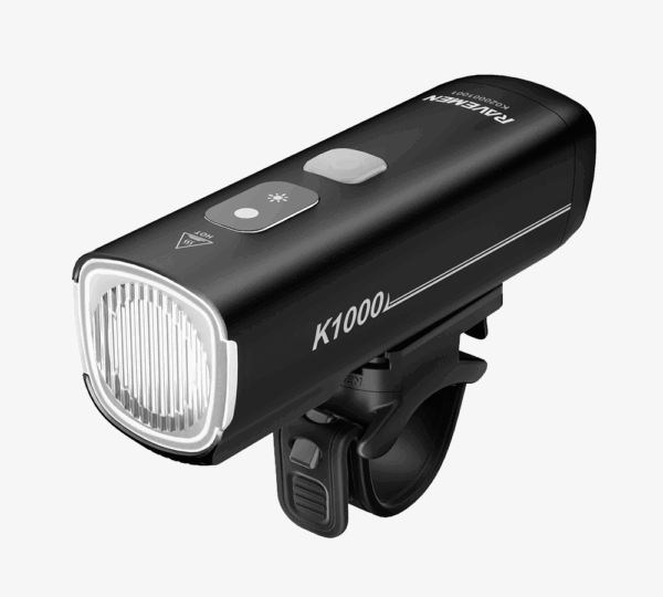 Éclairage avant rechargeable Ravemen K1800 avec technologie IA