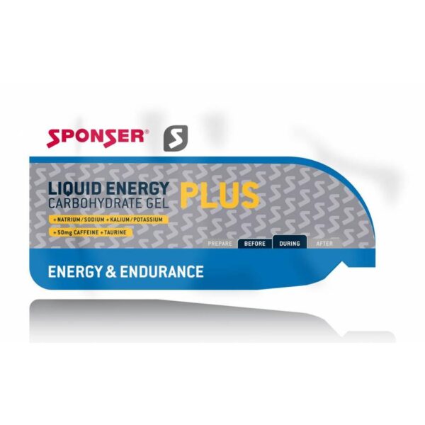 Gel Énergétique Sponser LIQUID ENERGY PLUS 35g Sachet Miel
