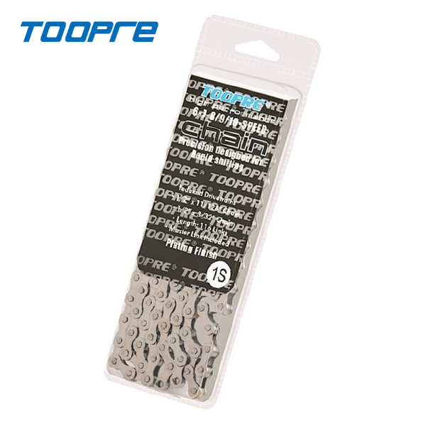 Catena per bicicletta monovelocità Toopre S1 1/2" x 1/8" - 114 maglie, Argento