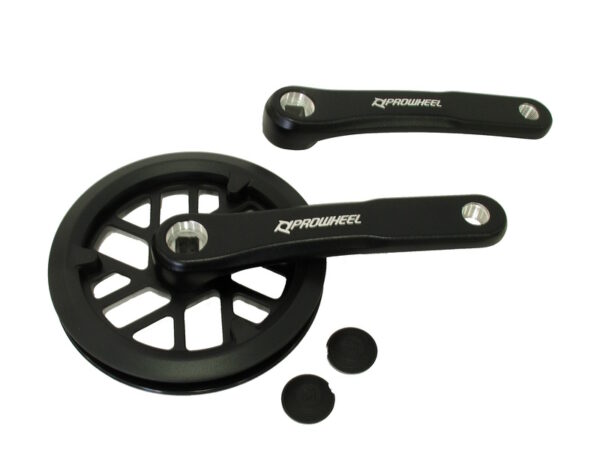 Juego de Bielas Monovelocidad Infantil de Aluminio 32D - 152mm con Doble Cubrecadenas