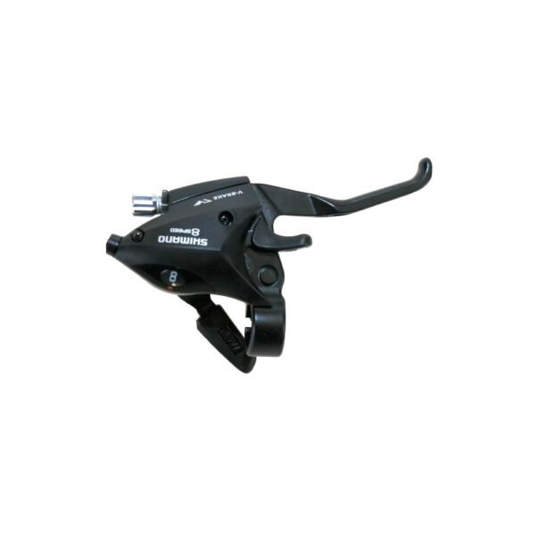 Maneta de freno/cambio derecha Shimano ST-EF50-R8AL de 8 velocidades - Negro