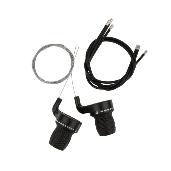 Saiguan frictie gripshift hendelset - 18/21 versnellingen, Zwart