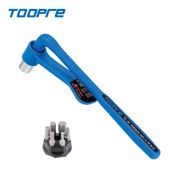 Llave dinamométrica básica Toopre 3-10 Nm con puntas - Azul