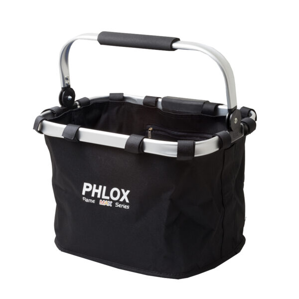 Cestino anteriore in tela a sgancio rapido con telaio in alluminio - Nero