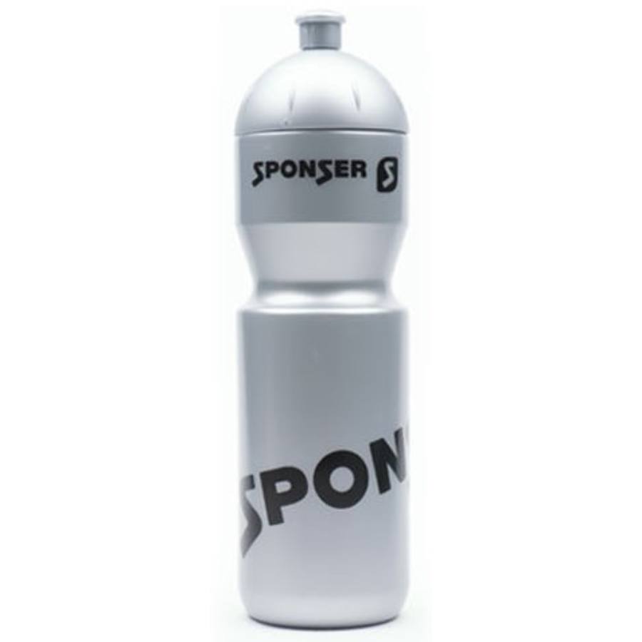 Sponser Trinkflasche 750ml - Silber/Schwarz BPA-Frei