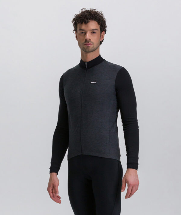 Maillot manches longues thermique Santini Pure Merino - Noir [L]