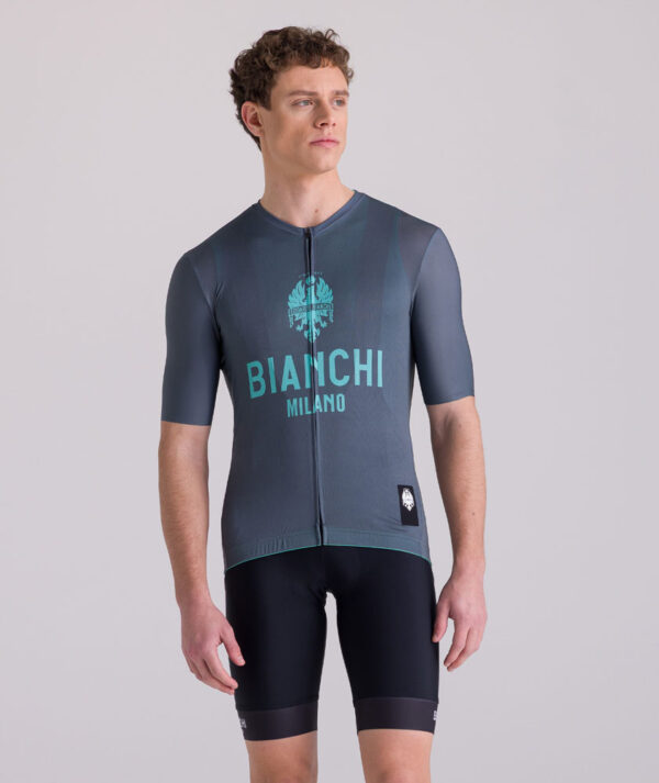 Maillot Santini Bianchi Classic - Gris asphalte [M]