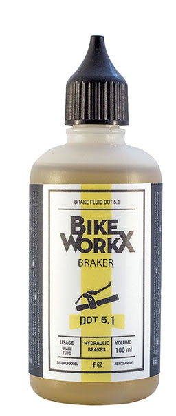 BikeWorkx Liquide de frein Star DOT 5.1 - 100 ml