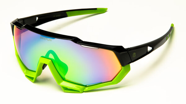 Lunettes de Soleil Bikefun Stealth Monture Verte Verre Vert Revo