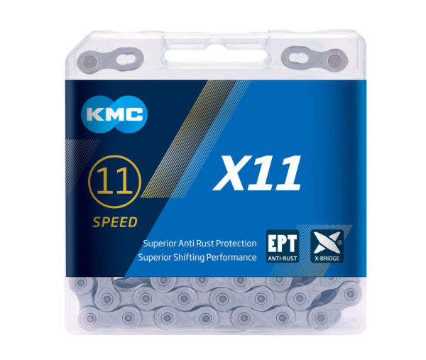 Fietsketting KMC X11 - 11-speed - 118 schakels - Zilver EPT Roestwerend