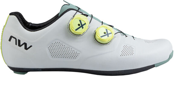 Zapatillas Carretera Northwave Revolution 44.5 Gris Claro/Verde Salvia