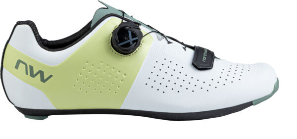 Zapatillas de Ciclismo de Carretera Northwave ROAD STORM CARBON - Blanco/Verde (Matcha)