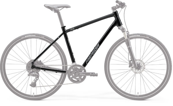 Crossway 300 III2 XL Frame - Glans Zwart/Zilver