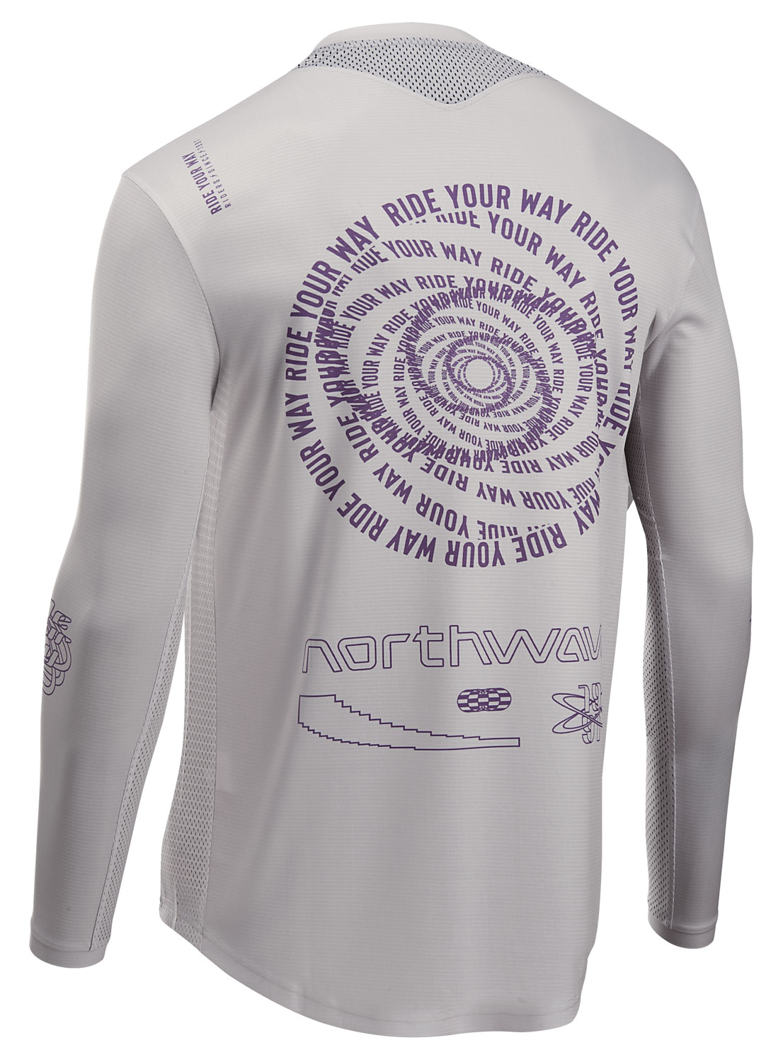 Northwave Edge 2 pikkade varrukatega särk 3XL Hall/Lilla - Image 2