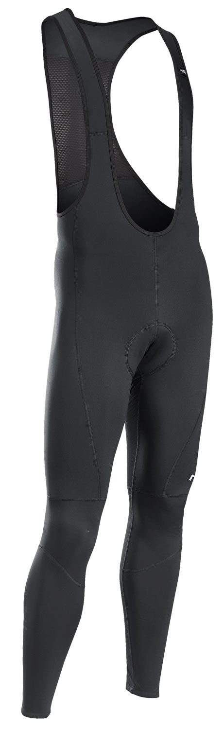 Żelowe Spodnie Rowerowe Przejściowe z Szelkami Northwave Active Gel Mid Season - Czarne - M