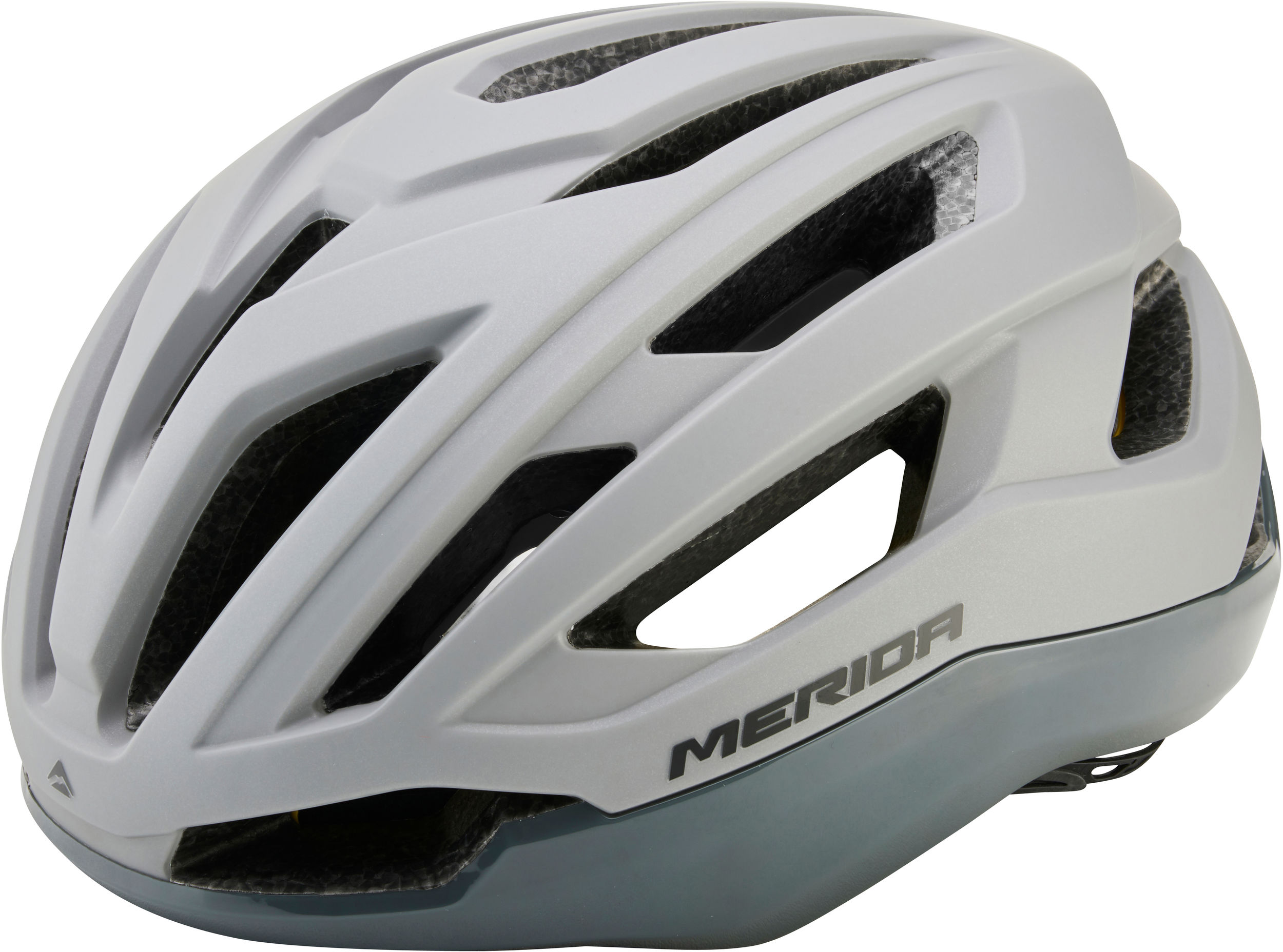 Casco Merida Apex 54-58cm Gris Mate/Gris Brillante - 20 Ventilaciones