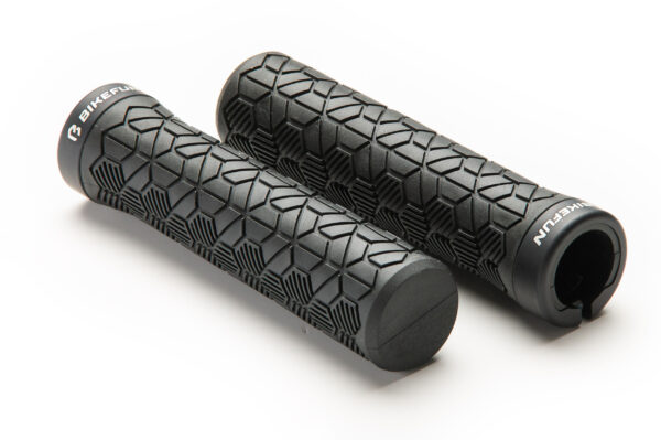 Manopole Lock-On Bikefun Polygon 135mm Nero